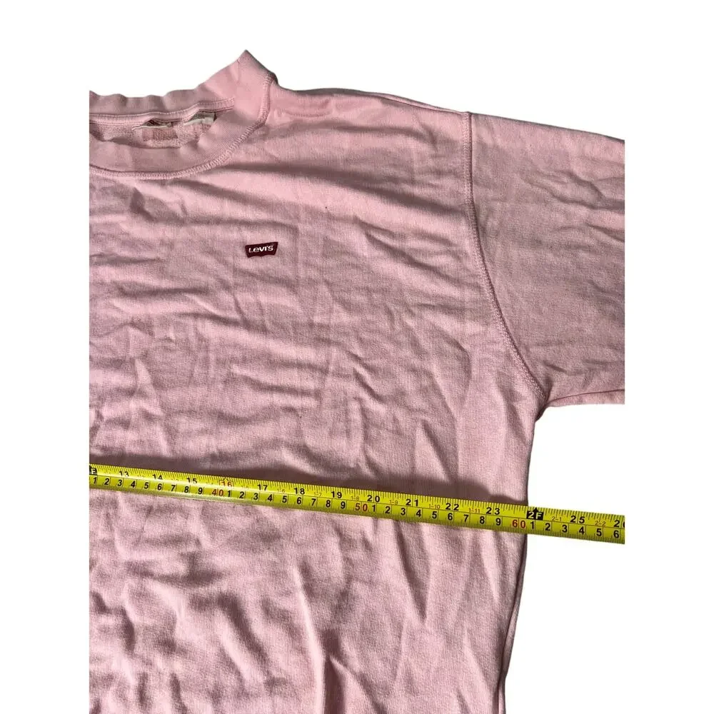 Levis Sweater Pink Pullover Casual Stretch Logo XL